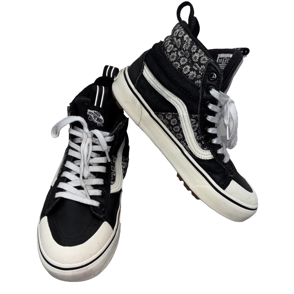VANS Sk8-Hi Mte 2 High Black Women's 7.5 Floral Print Hydro Guard 360